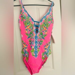 Lilly Pulitzer Havana Pink One-Piece Swimsuit